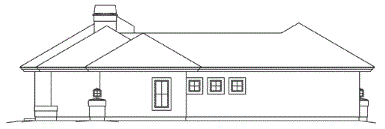 Right Elevation for House Plan #634522