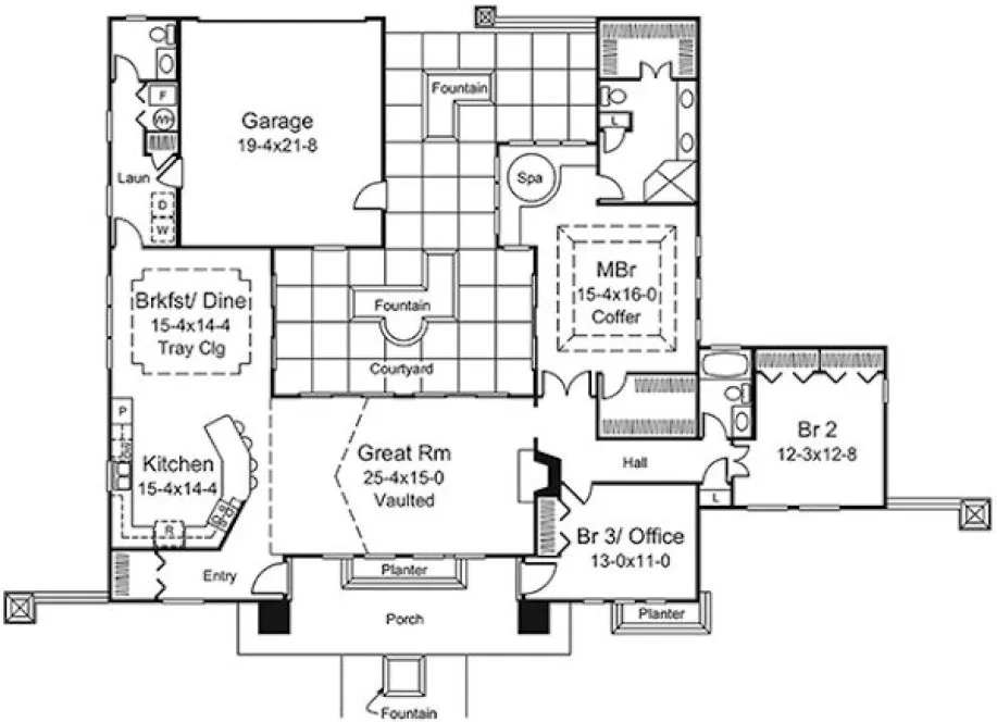 Main Floor Plan for House Plan #634522