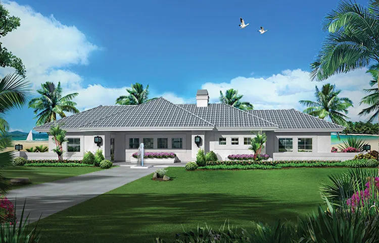 Full Rendering for House Plan #634522