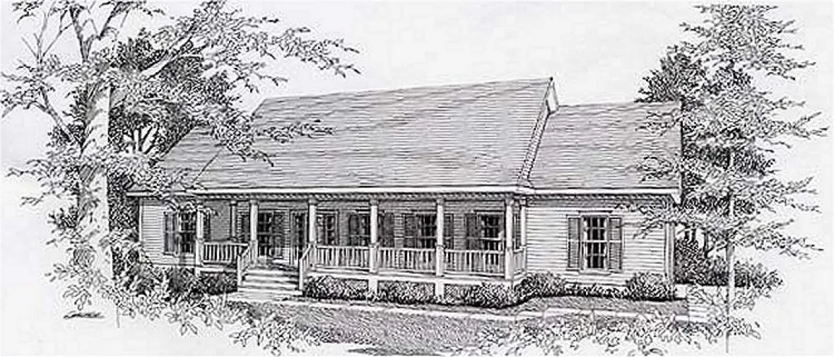 Full Rendering for House Plan #800161