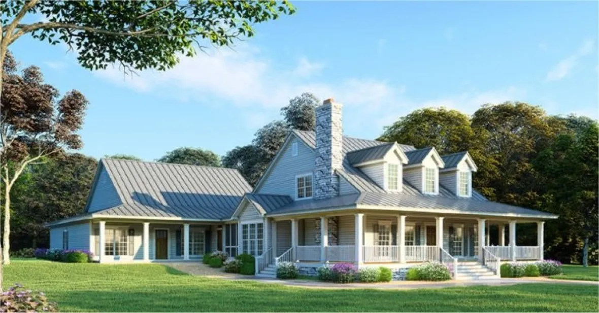 Full Rendering for House Plan #317343