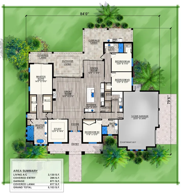 Main Floor Plan for House Plan #770313
