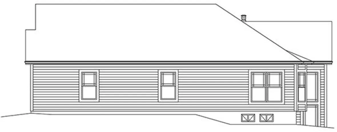 Right Elevation for House Plan #630012