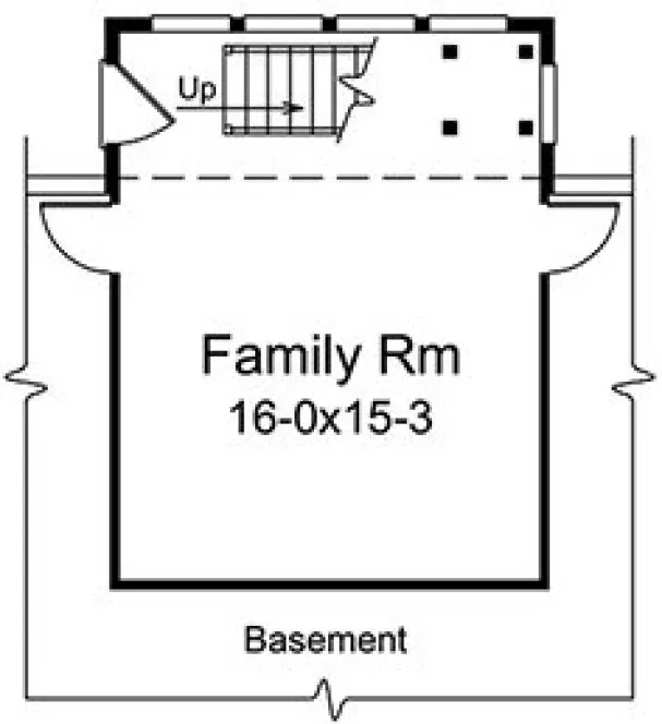 Basement Plan for House Plan #630012