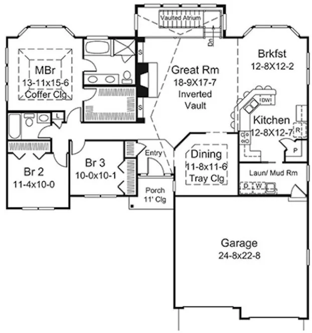 Main Floor Plan for House Plan #630012