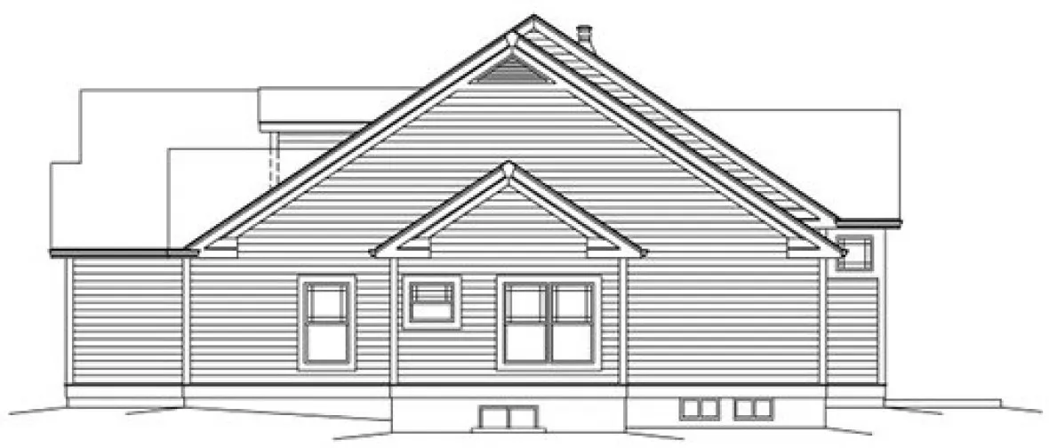 Right Elevation for House Plan #631422