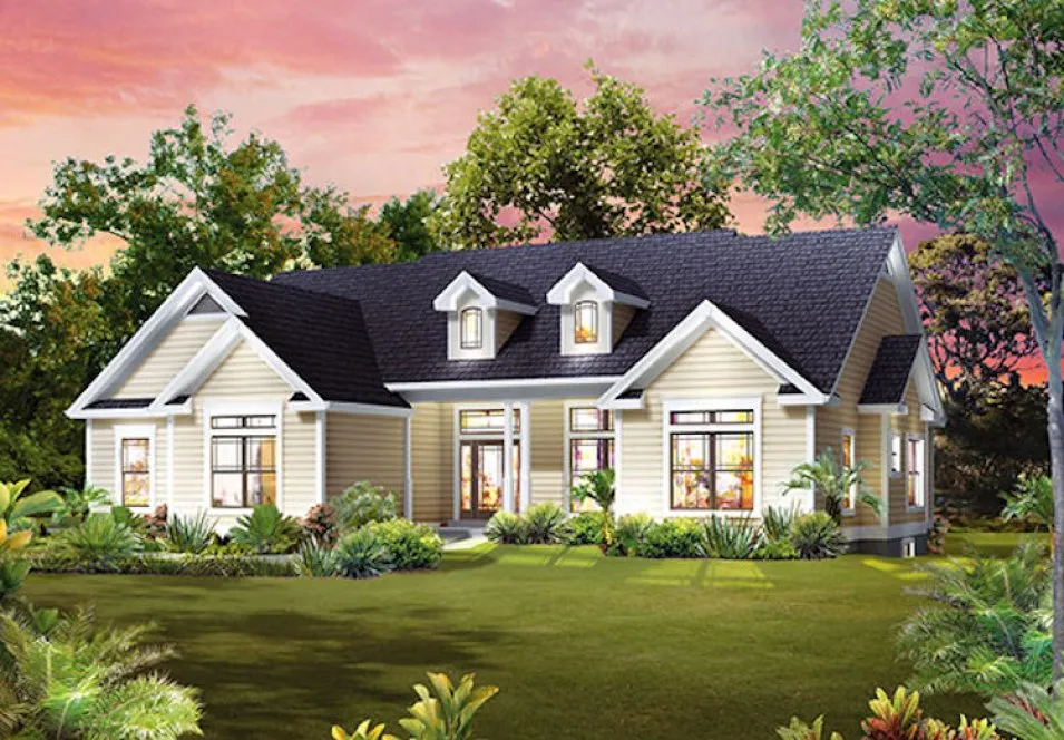 Full Rendering for House Plan #631422