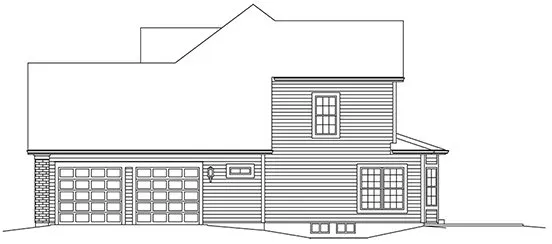 Right Elevation for House Plan #630422