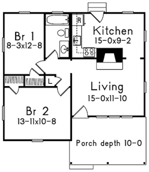 Main Floor Plan for House Plan #630337