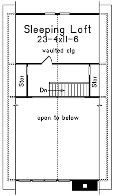 Second Floor Plan for House Plan #634531