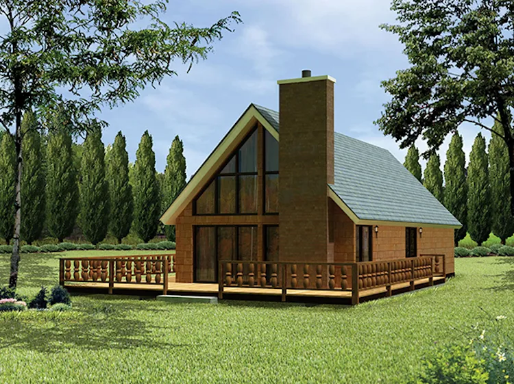 Full Rendering for House Plan #634531