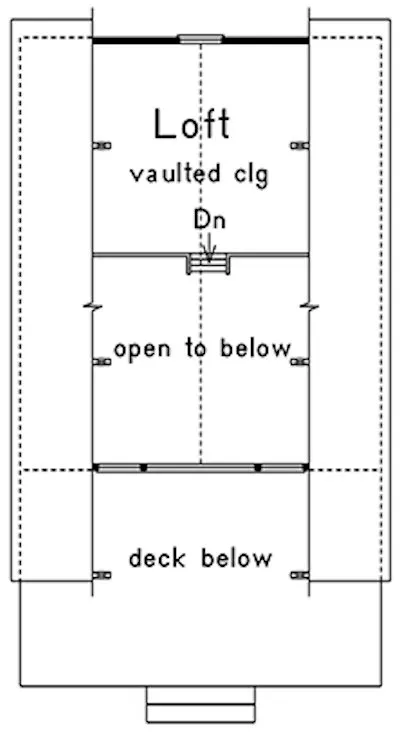 Second Floor Plan for House Plan #630618