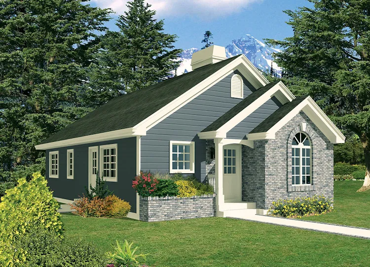 Full Rendering for House Plan #632111