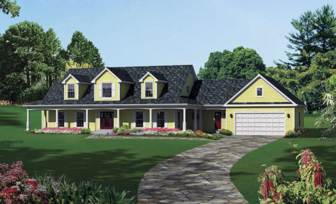Full Rendering for House Plan #632873