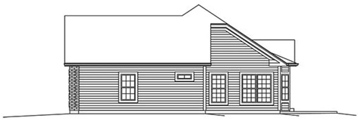 Right Elevation for House Plan #632651