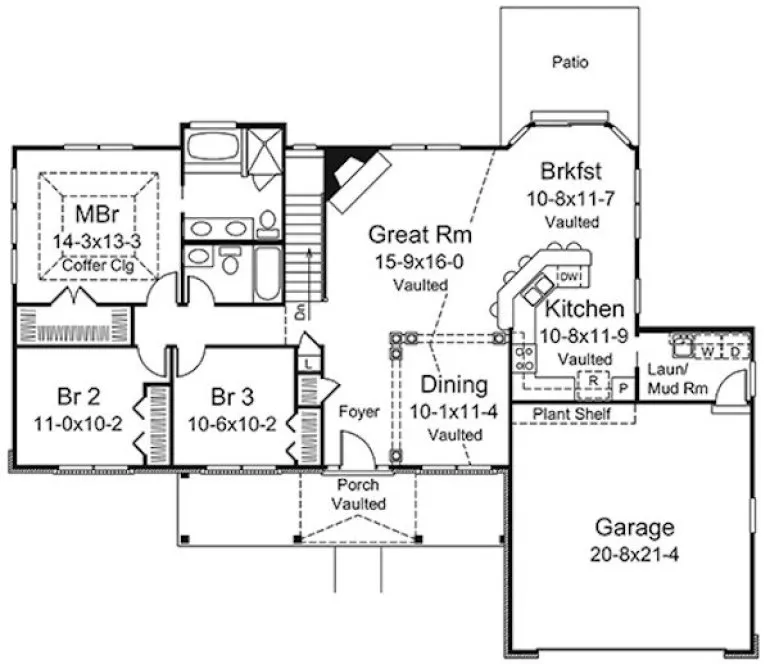 Main Floor Plan for House Plan #632651