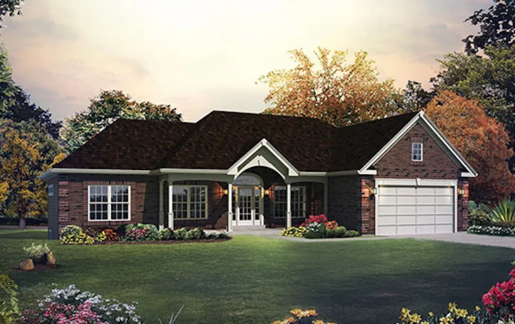 Full Rendering for House Plan #632651