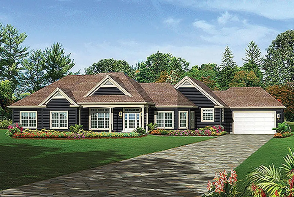 Full Rendering for House Plan #637842