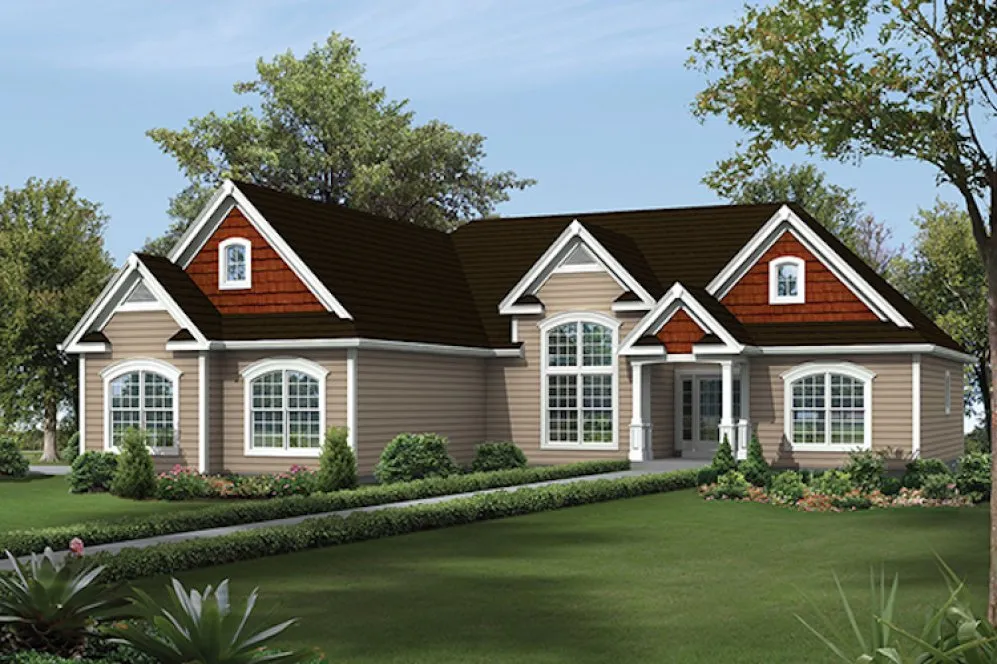 Full Rendering for House Plan #634891