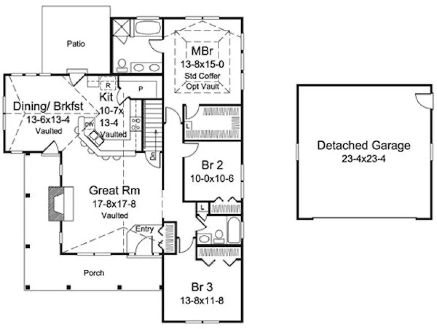 Main Floor Plan for House Plan #632851