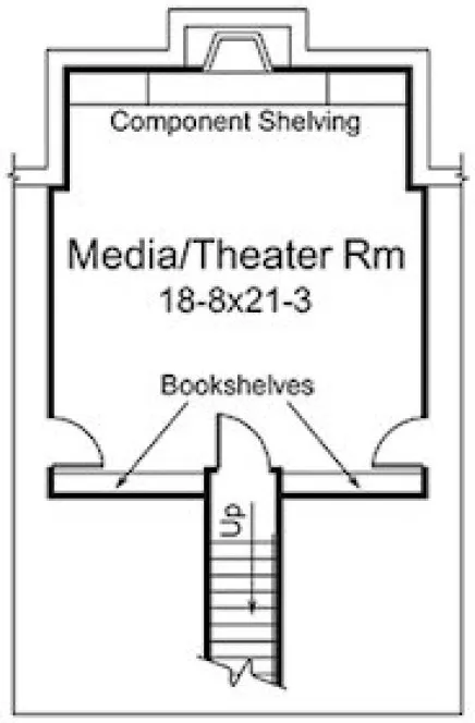 Basement Plan for House Plan #633873