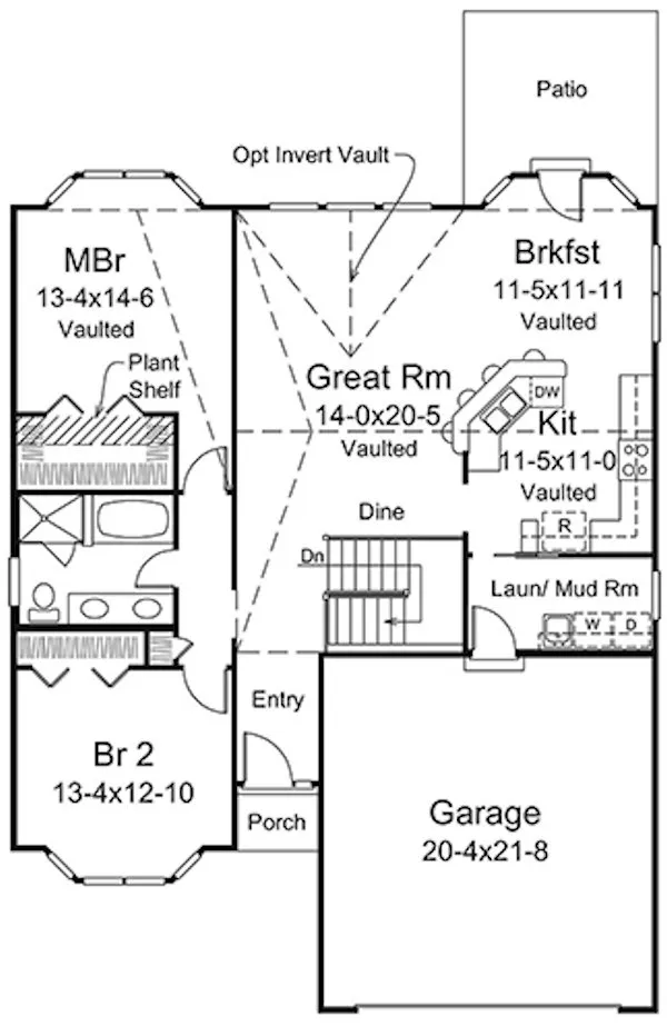 Main Floor Plan for House Plan #639731