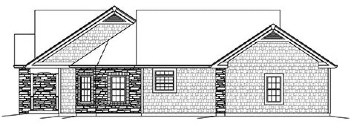 Right Elevation for House Plan #638842