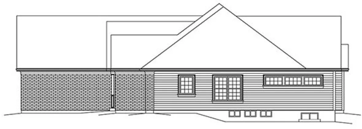 Right Elevation for House Plan #634182