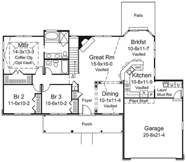Main Floor Plan for House Plan #633651