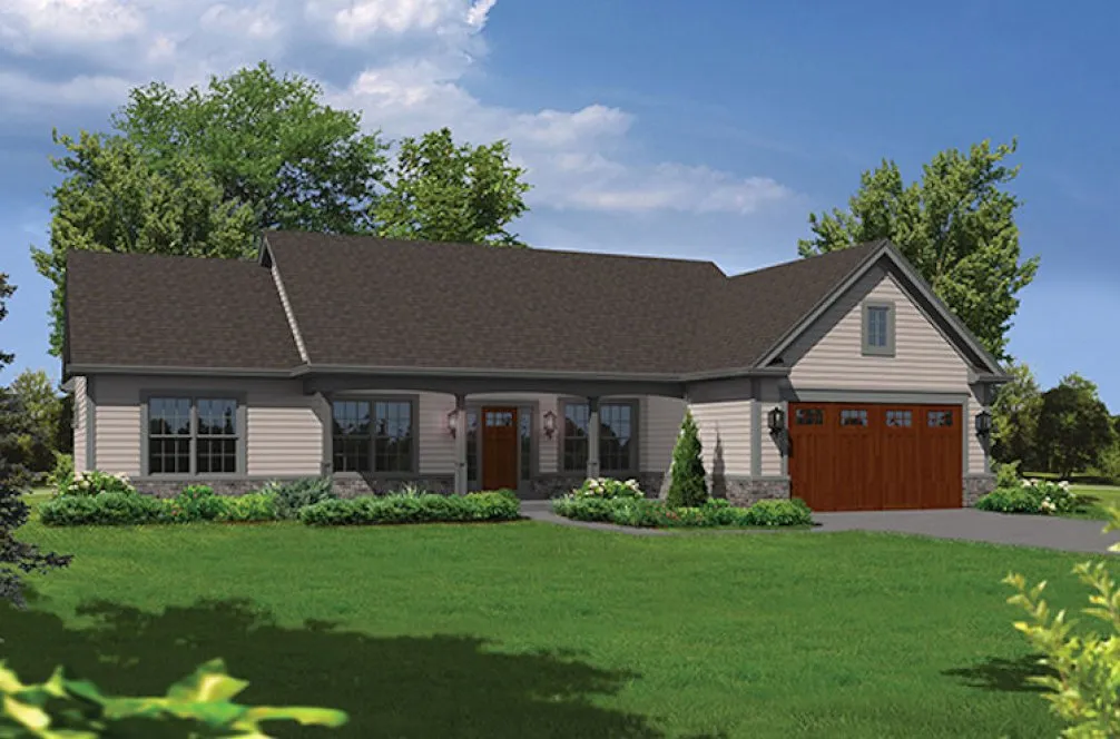 Full Rendering for House Plan #633651