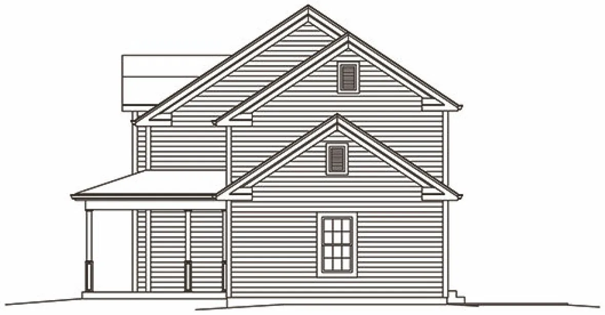 Right Elevation for House Plan #635552