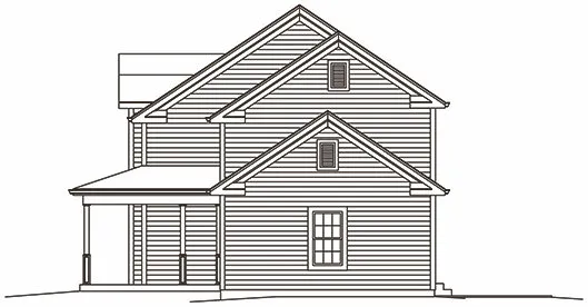 Right Elevation for House Plan #635552