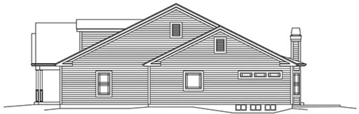 Right Elevation for House Plan #633542