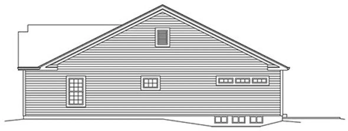 Right Elevation for House Plan #633341