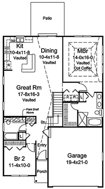Main Floor Plan for House Plan #633341