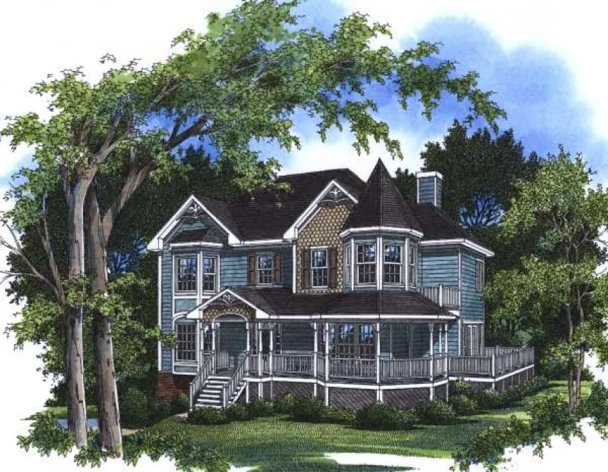 Full Rendering for House Plan #120532