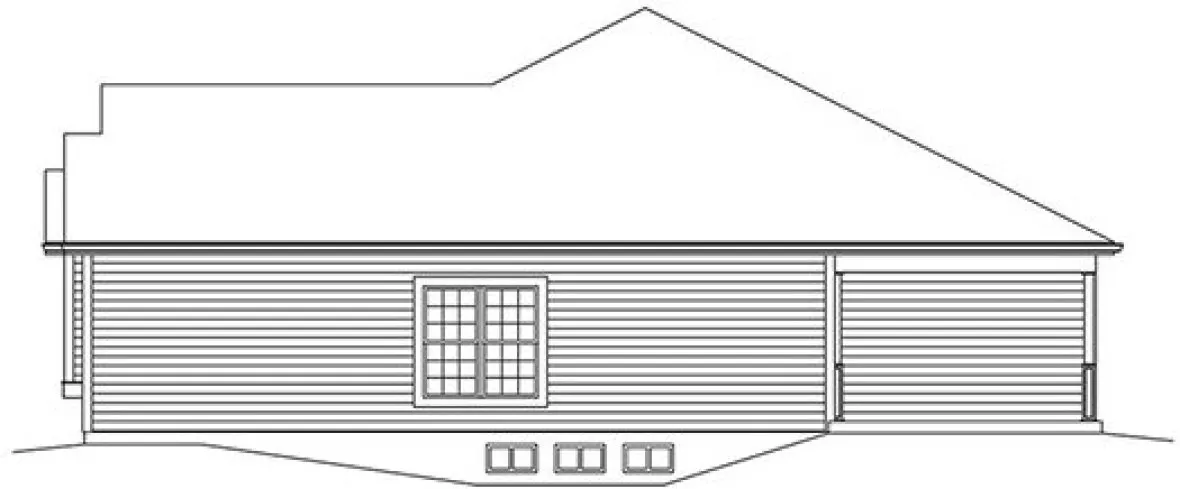 Right Elevation for House Plan #637631