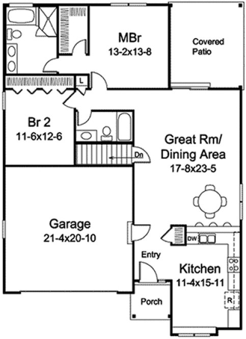 Main Floor Plan for House Plan #637631