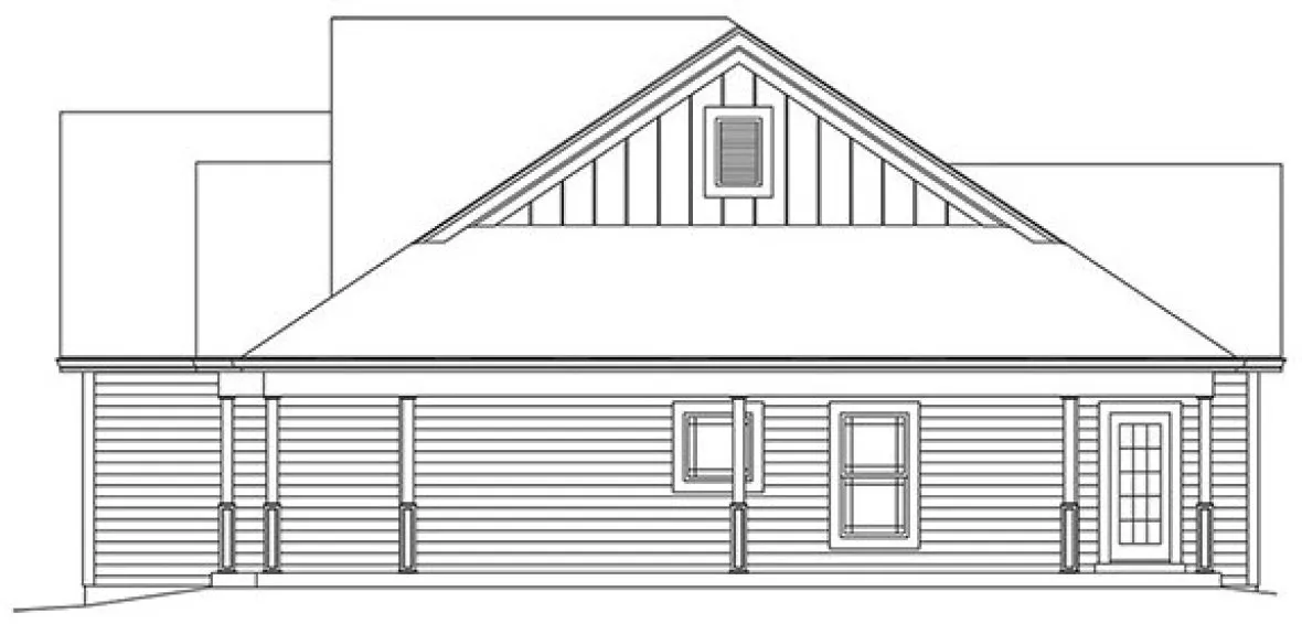 Right Elevation for House Plan #636512