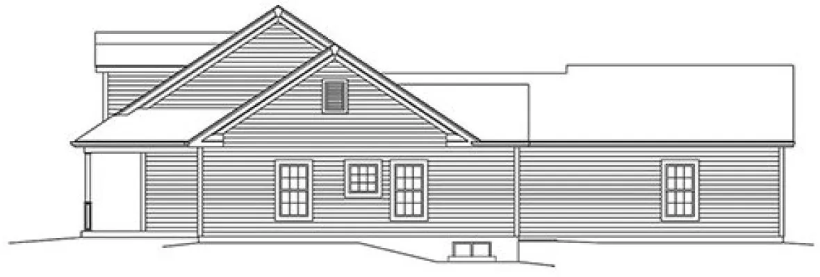 Right Elevation for House Plan #632932
