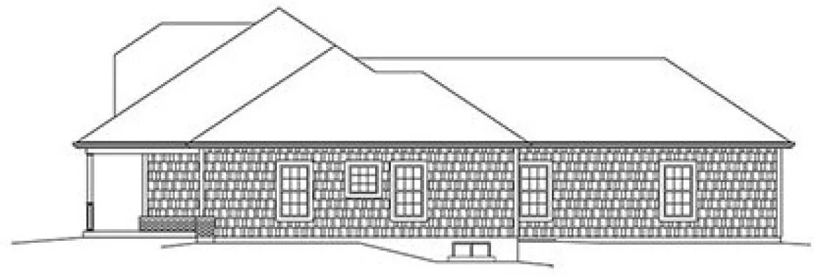 Right Elevation for House Plan #633932