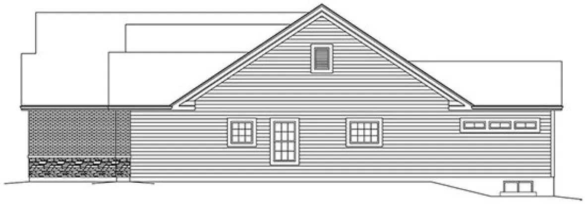 Right Elevation for House Plan #639571