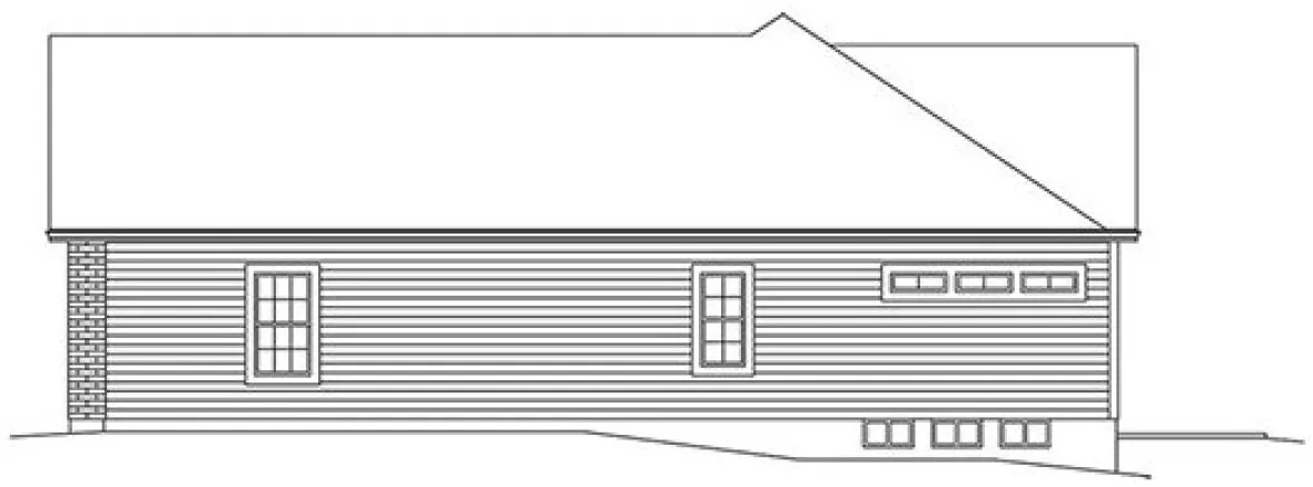 Right Elevation for House Plan #633681