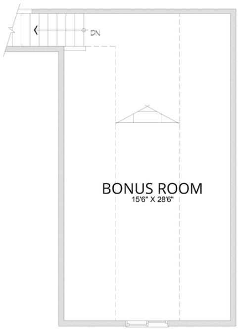 Attic Plan for House Plan #805332