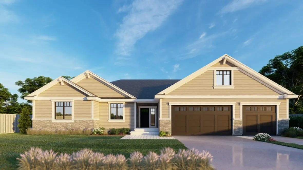 Full Rendering for House Plan #805332