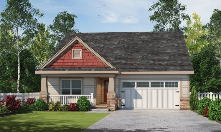 Full Rendering for House Plan #157662