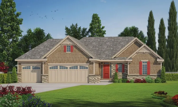 Full Rendering for House Plan #155951