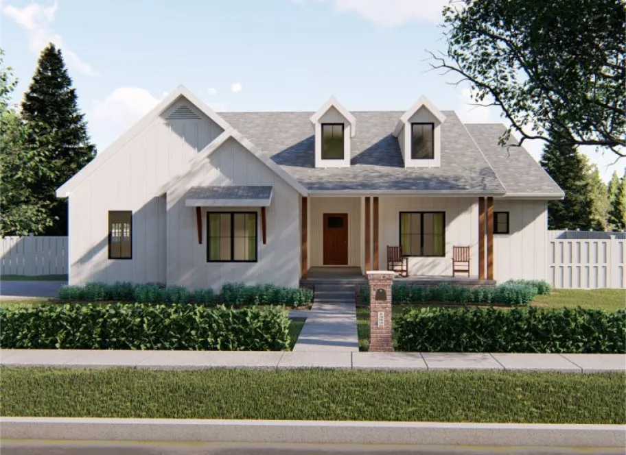 Full Rendering for House Plan #702212