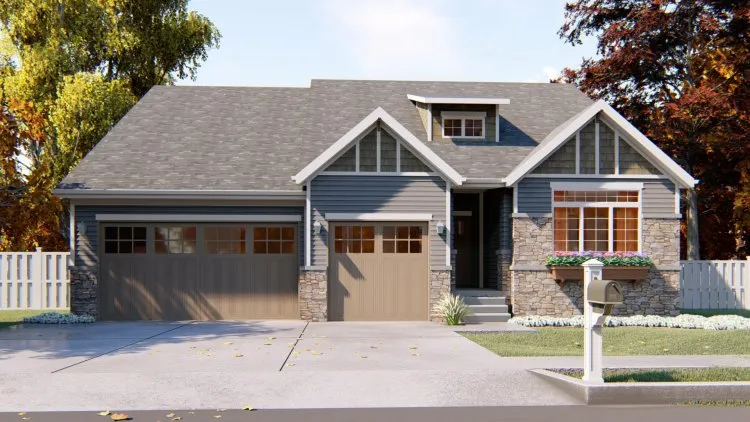 Full Rendering for House Plan #704771