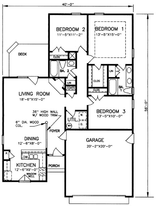 Main Floor Plan for House Plan #652141